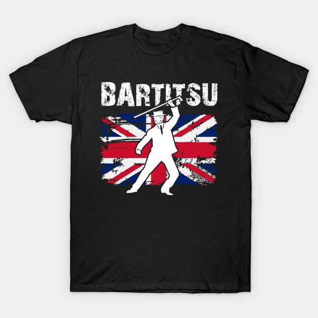 British Defence with Walking Sticks Martial Arts Bartitsu T-Shirt by JTYDesigns